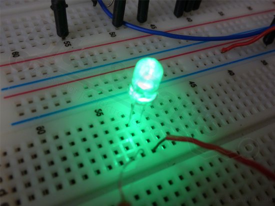 LED 5mm green clear